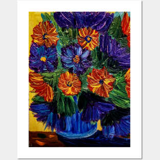 Beautiful abstract flowers Posters and Art